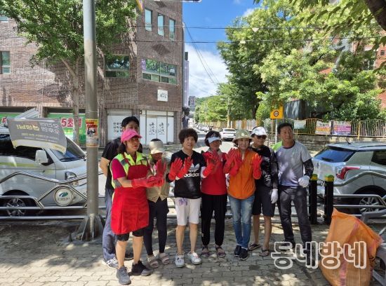대구 북구 관음동 보행자 안전펜스 물청소 실시