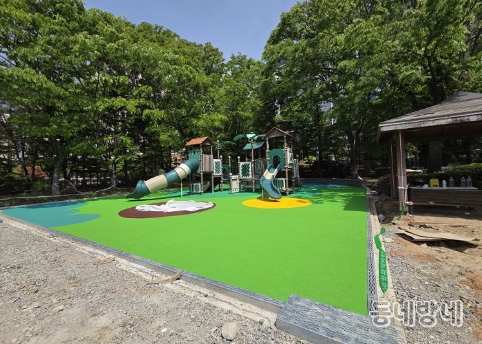5월 말 준공을 앞둔 ‘꽃우물 어린이공원’