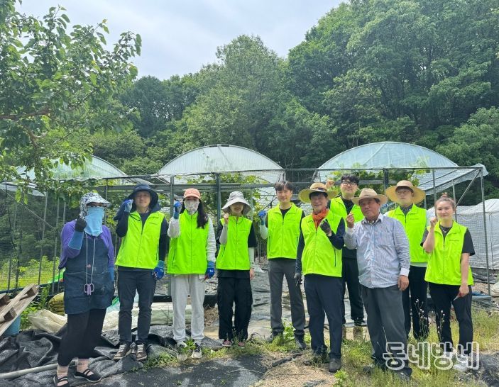 김천시 시설관리공단, 농촌일손돕기 활동 실시