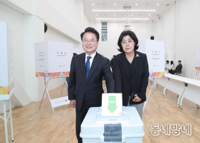 춘천시 육동한 시장, 21대 대선 사전투표