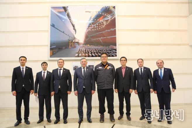 우즈벡대외노동청장거제한화오션방문