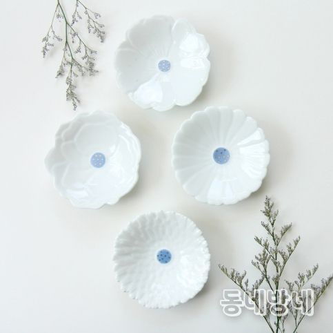 한국도자재단x29CM 온라인 기획전 참여 브랜드_세븐비_앨리스가든 디저트접시 4p세트