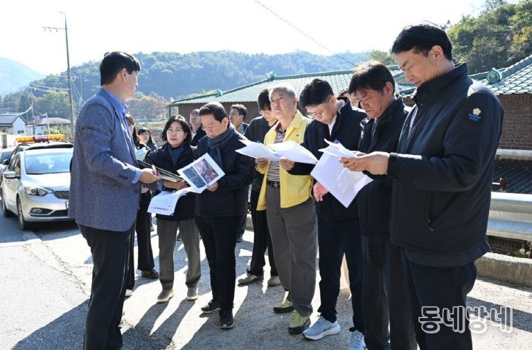 군위군의회, 관내 주요사업 현장방문(소나무재선충방재사업)