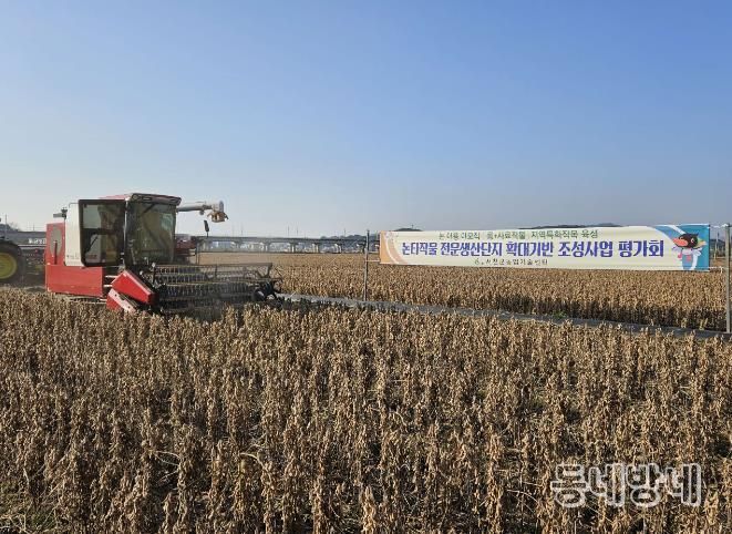 서천군, 논타작물 생산단지 기반조성 평가회 개최