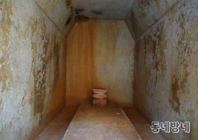 익산 쌍릉 석실 내부