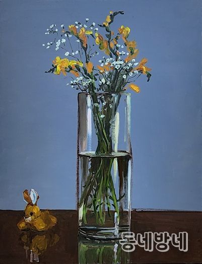 상설기획전시「울산작가 작은그림 상설전」 Composition(구성)53×40.9㎝ ┃ oil on canvas 권영태 作