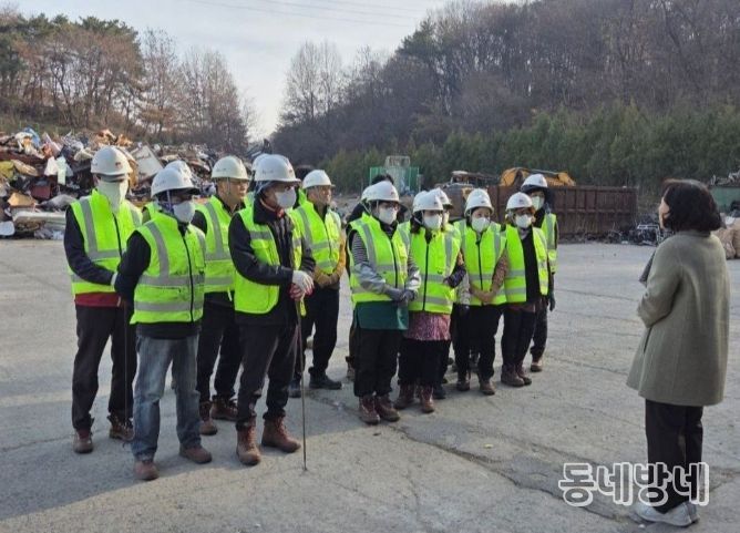 대형폐기물 선별장 등 폐기물처리시설 찾아 동절기 집중점검