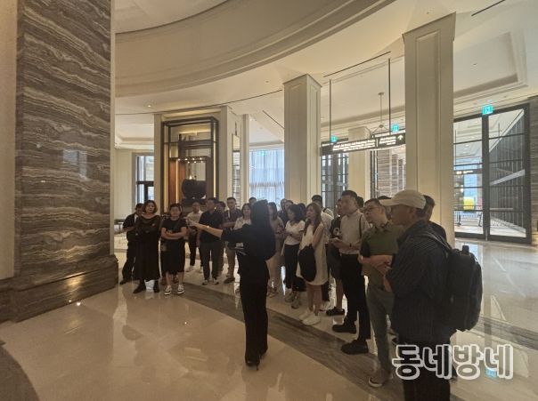 중국 유력 여행사 팸투어 모습(지난9월)