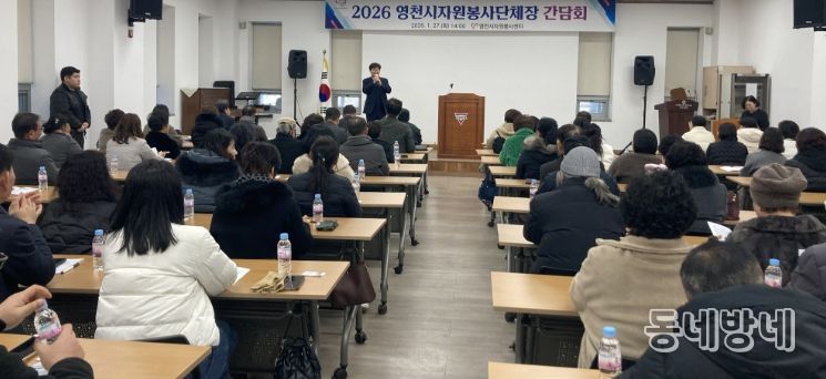 영천시자원봉사센터는 27일 영천시종합복지센터 1층 강당에서 관내 자원봉사단체장을 대상으로 간담회를 개최했다.