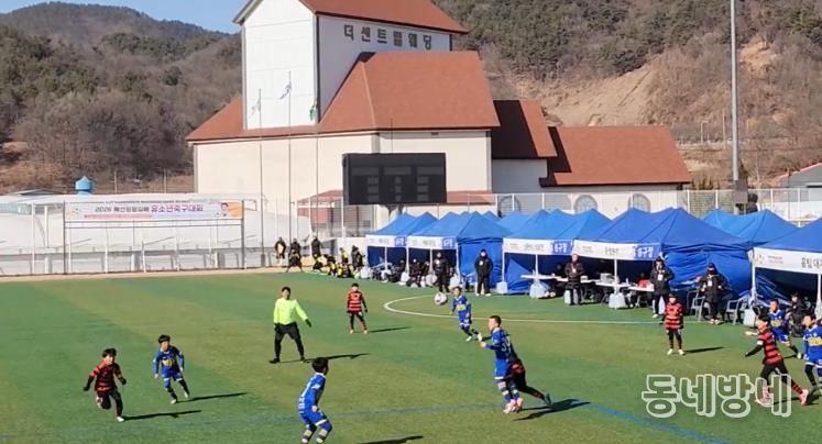 예산 윤봉길배 전국 유소년 축구대회 경기 모습