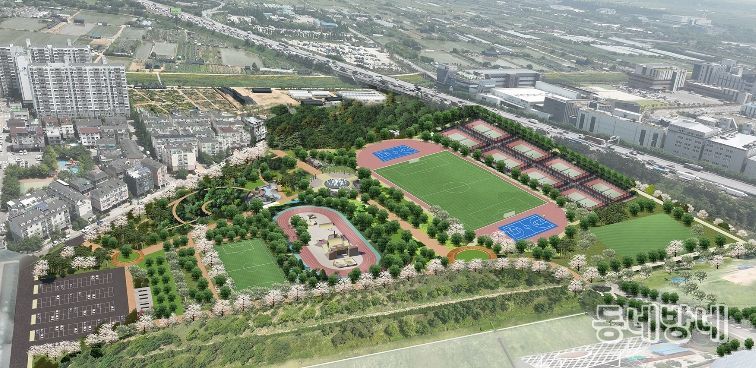 ‘계양꽃마루 부지내 체육단지 조성사업’ 조감도