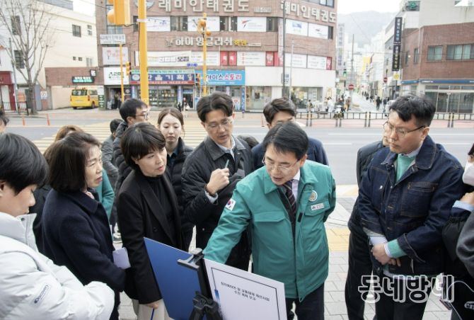 윤일현 부산금정구청장, 주민 건의사항 해결 위해 '민·관·경' 합동 현장 점검 나서